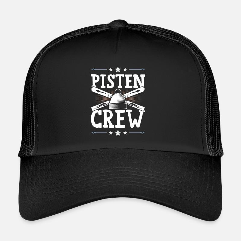 Pisten Crew - Trucker Cap - Schwarz/Schwarz