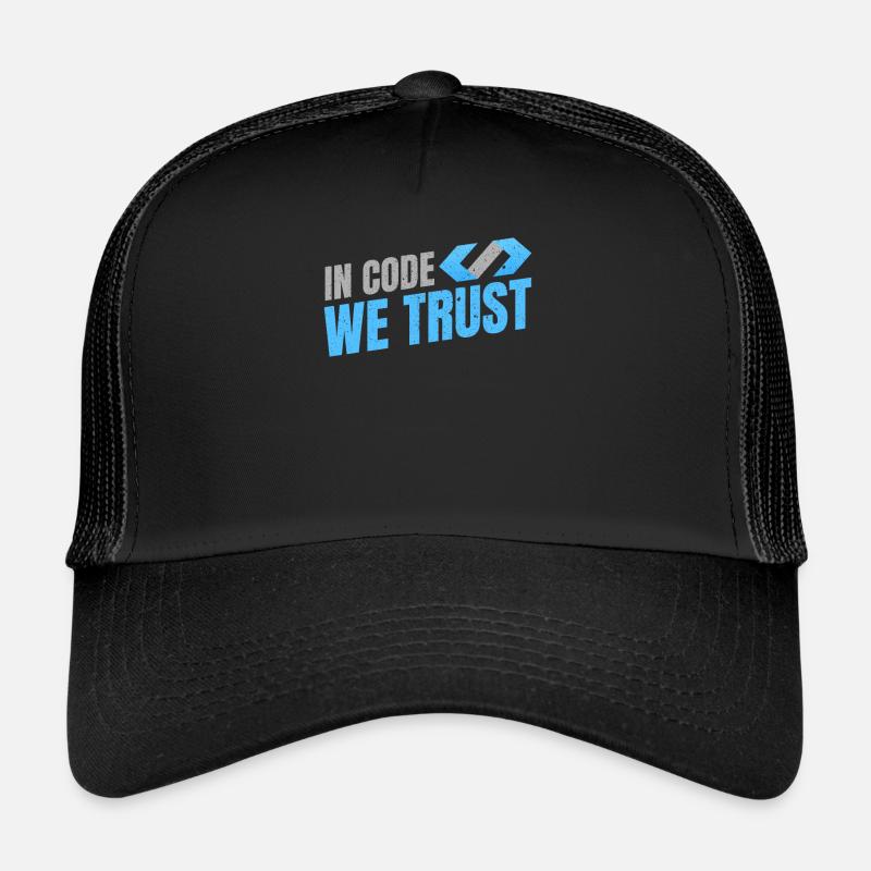 Programmer Coder Software Developer - Trucker Cap - black/black