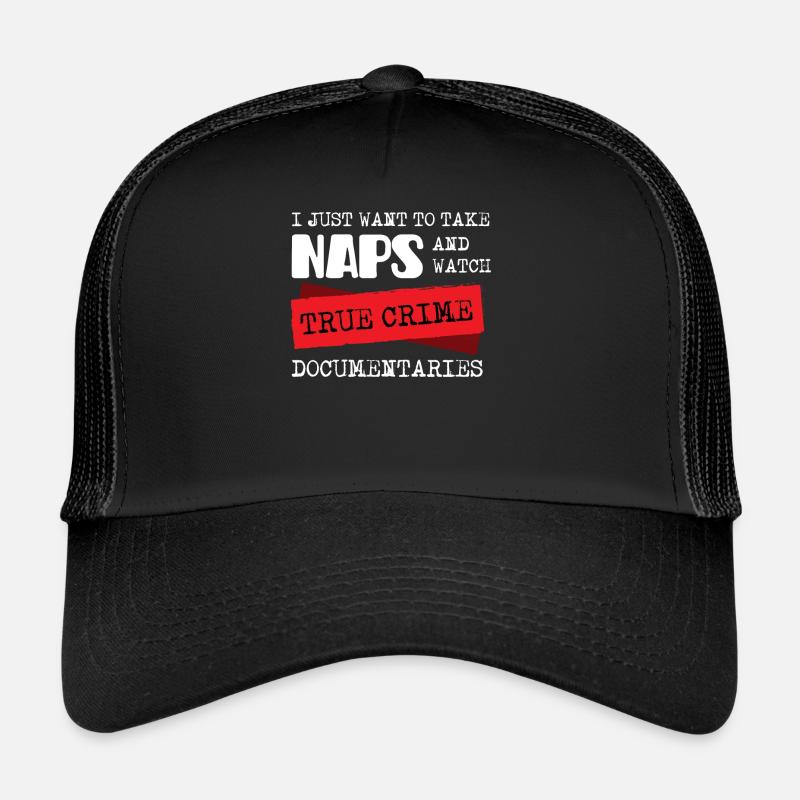 True Crime et sieste Casquette trucker 