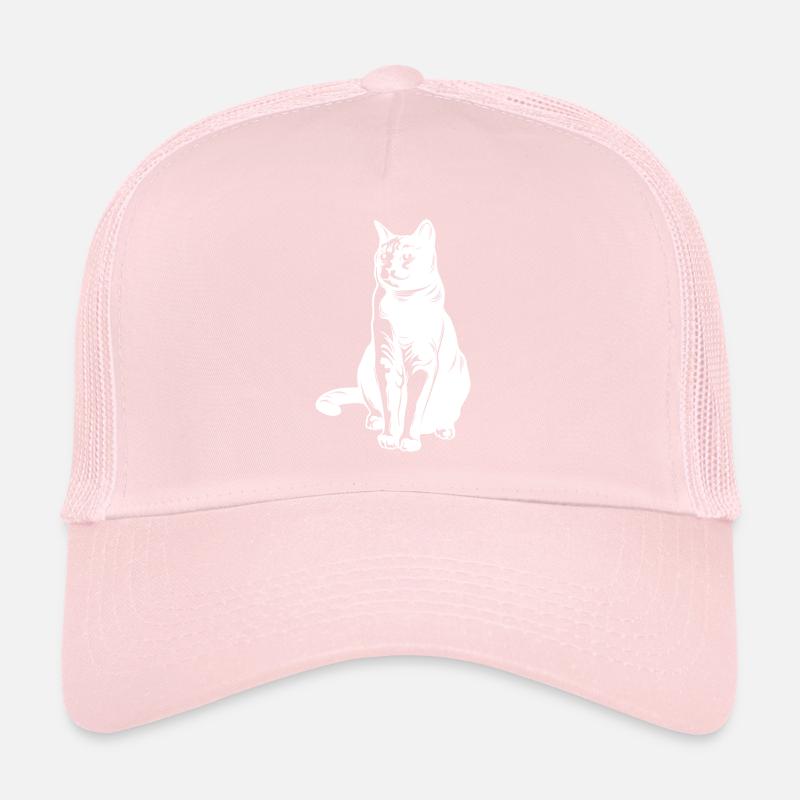 Silhouette d’animal de chat Casquette trucker 