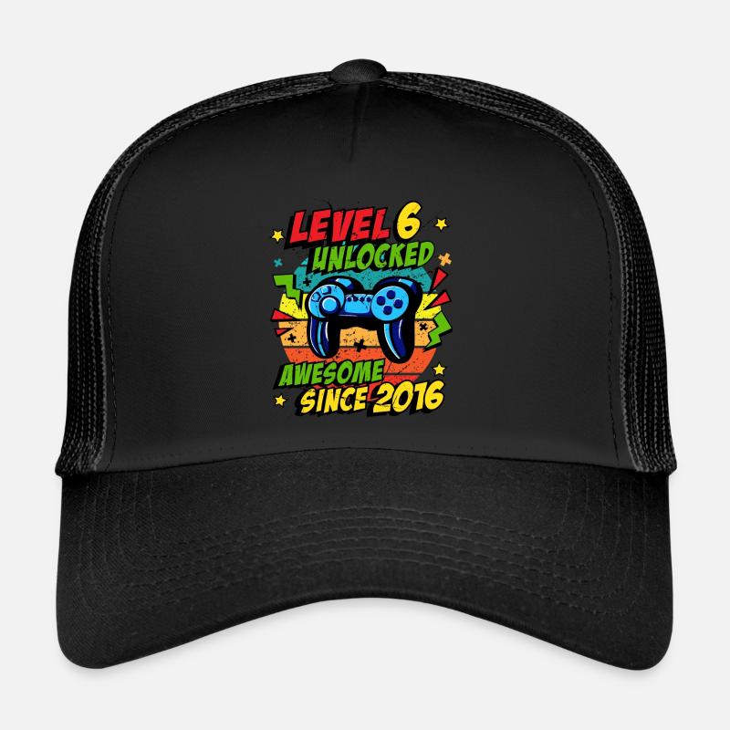 Niveau 6 Jeu débloqué 2016 6e anniversaire Casquette trucker 