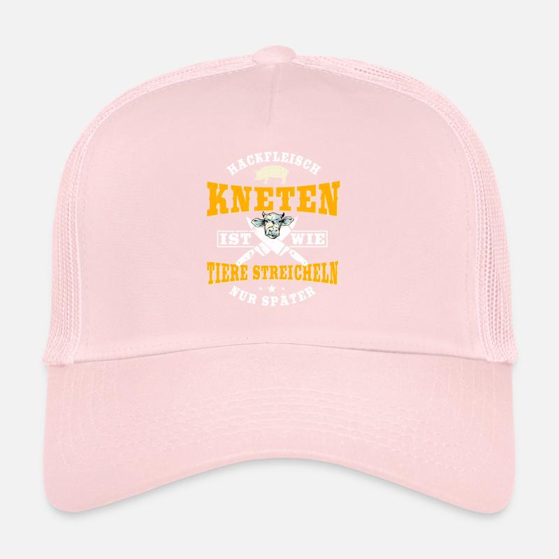 Hackfleisch kneten ist wie Tiere streicheln Trucker Cap