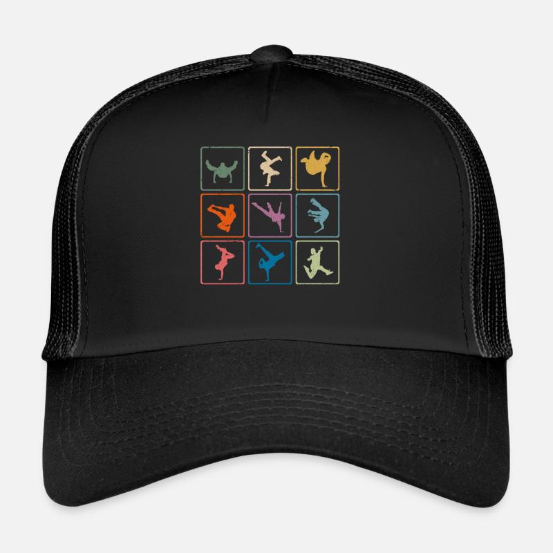 Danseuse de break rétro Breatdancing Casquette trucker 