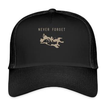 Empire romain, Romains anciens, César - Casquette trucker  - noir/noir - Devant