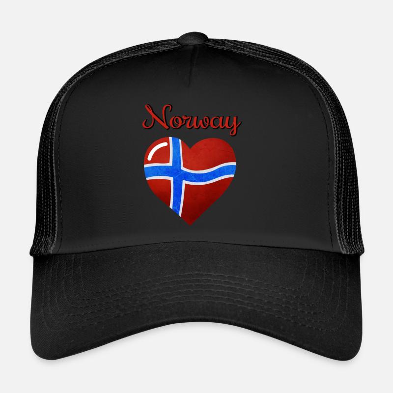 Le drapeau de la Norvège, drapeau des Norges Casquette trucker 