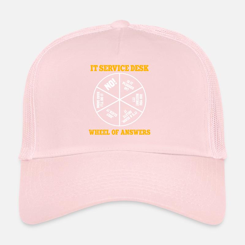 It Service Desk Roue des réponses Casquette trucker 