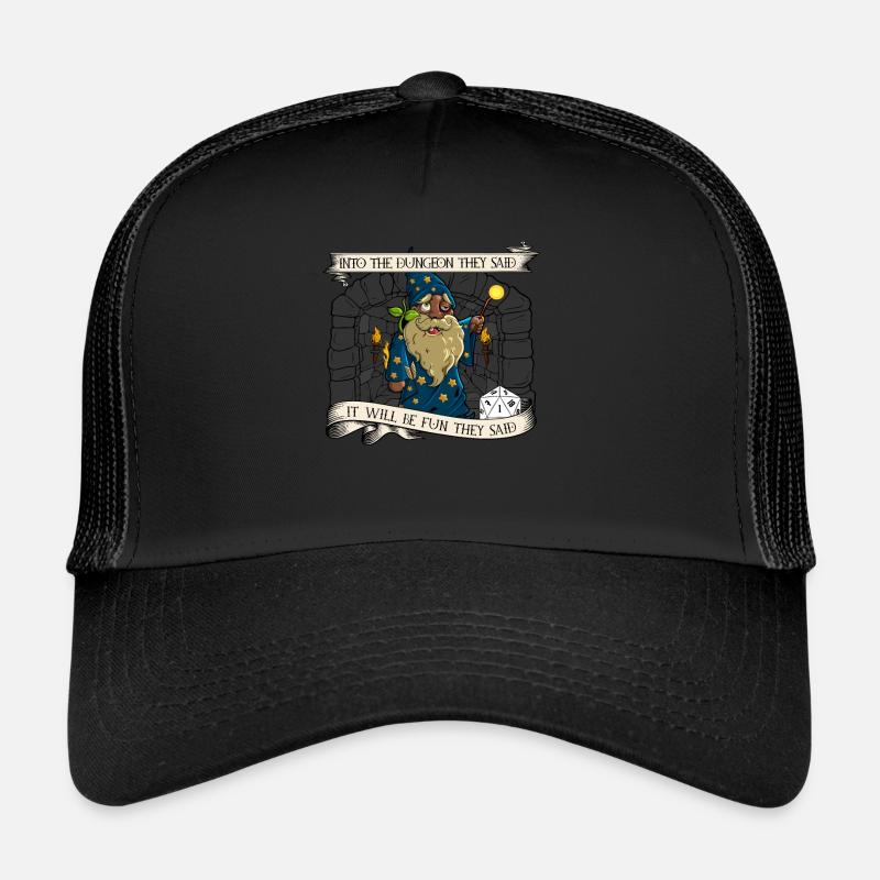 D20 Rollenspiel - It will be fun - Well Crap - Trucker Cap - Schwarz/Schwarz