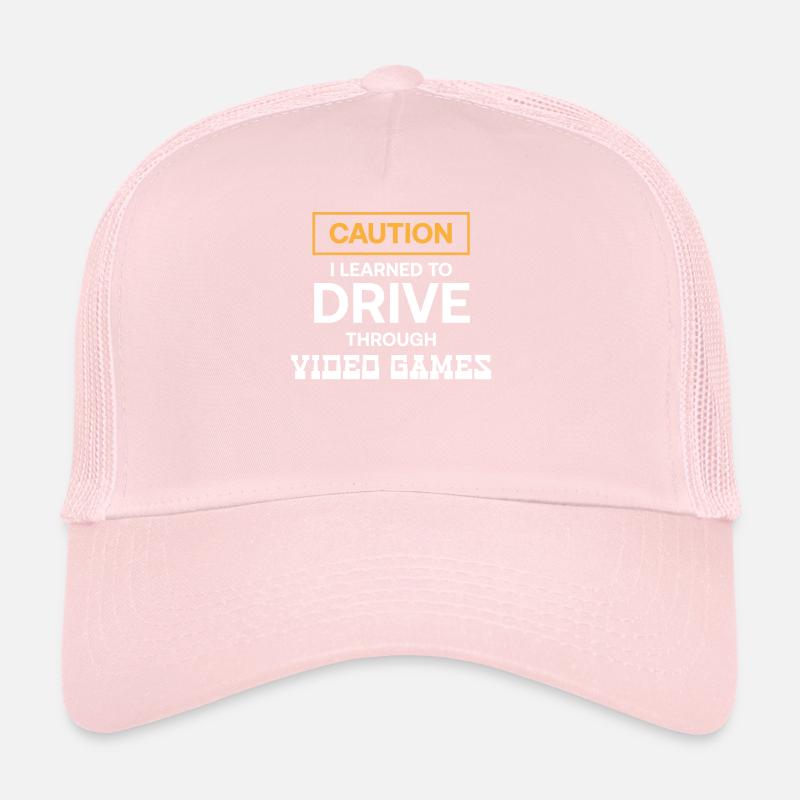 I Learned To Drive Through Video Games Trucker Cap