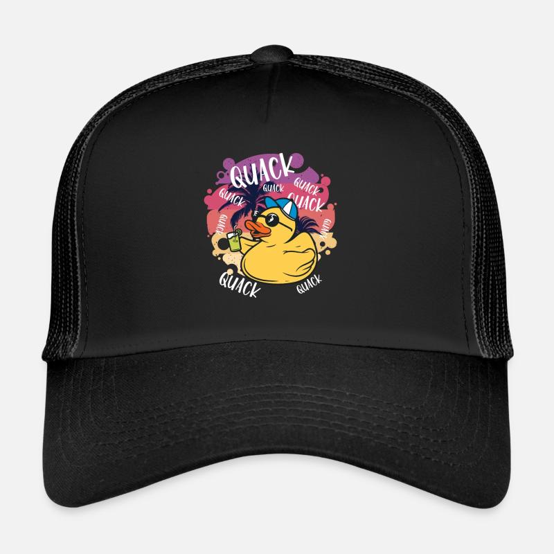 Duck Rubber Duck Rubber Ducks Gift Idea - Trucker Cap - black/black