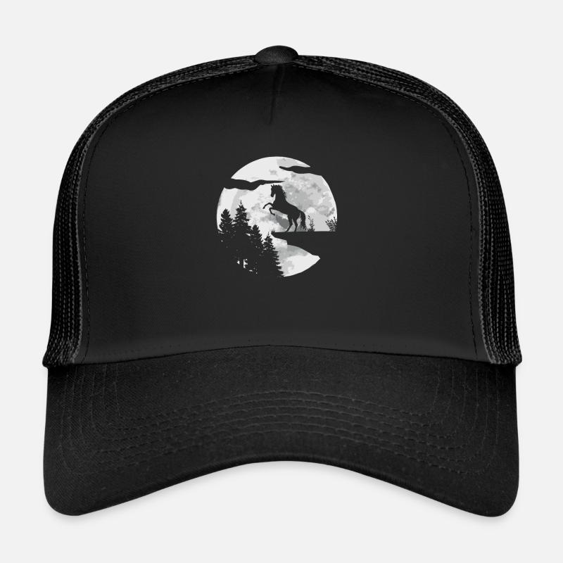 Cavalier Équitation Équitation - Casquette trucker  - noir/noir