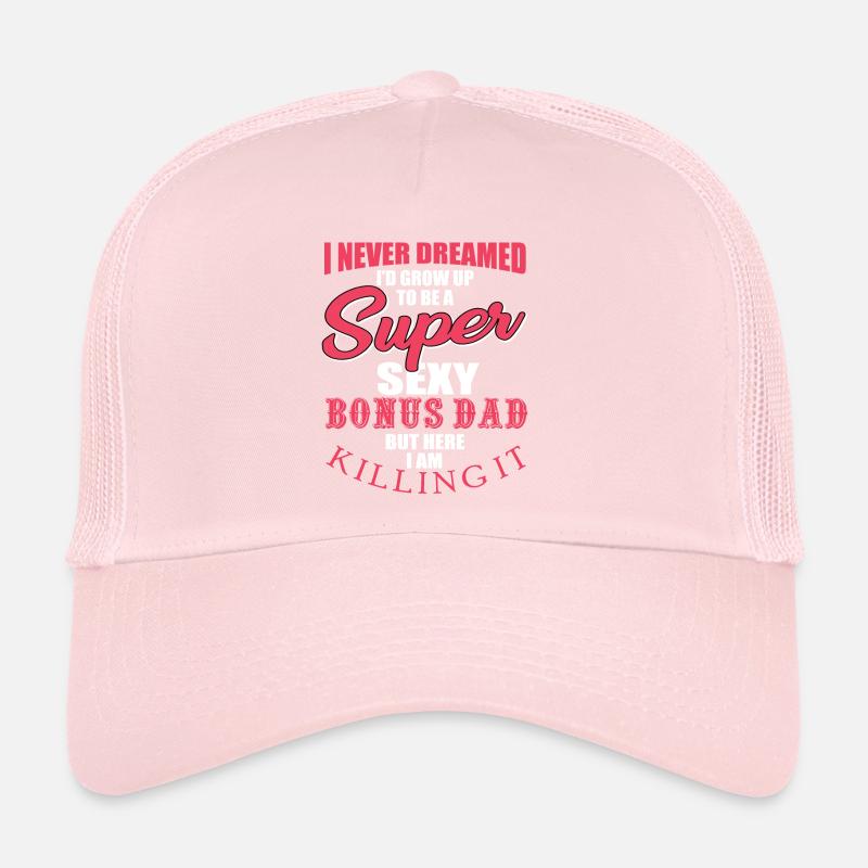 Bonus Papa Gift Stepfather Trucker Cap