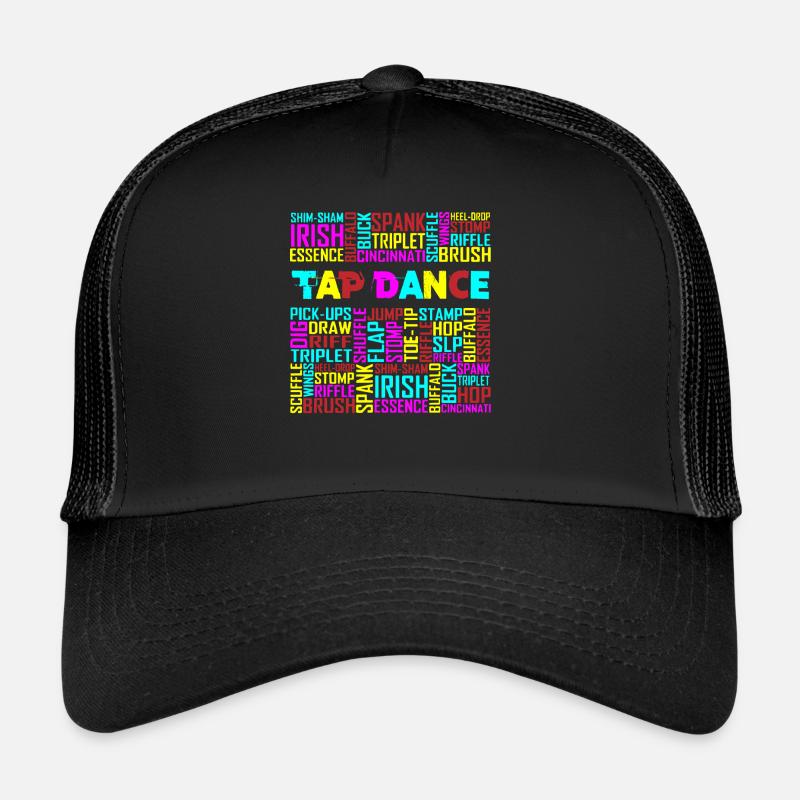Tap Dance, Tapeur, Irish Dance - Trucker Cap - Schwarz/Schwarz