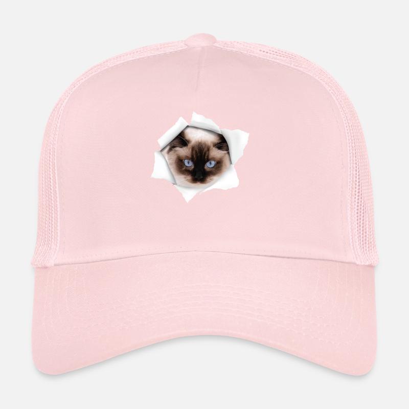 Nette Katze Torn - Ragdoll Cat Trucker Cap