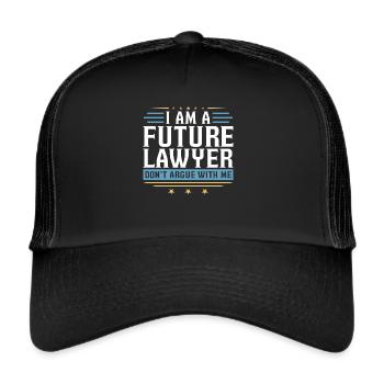 Avocat Avocat Avocat Avocat - Casquette trucker  - noir/noir - Devant