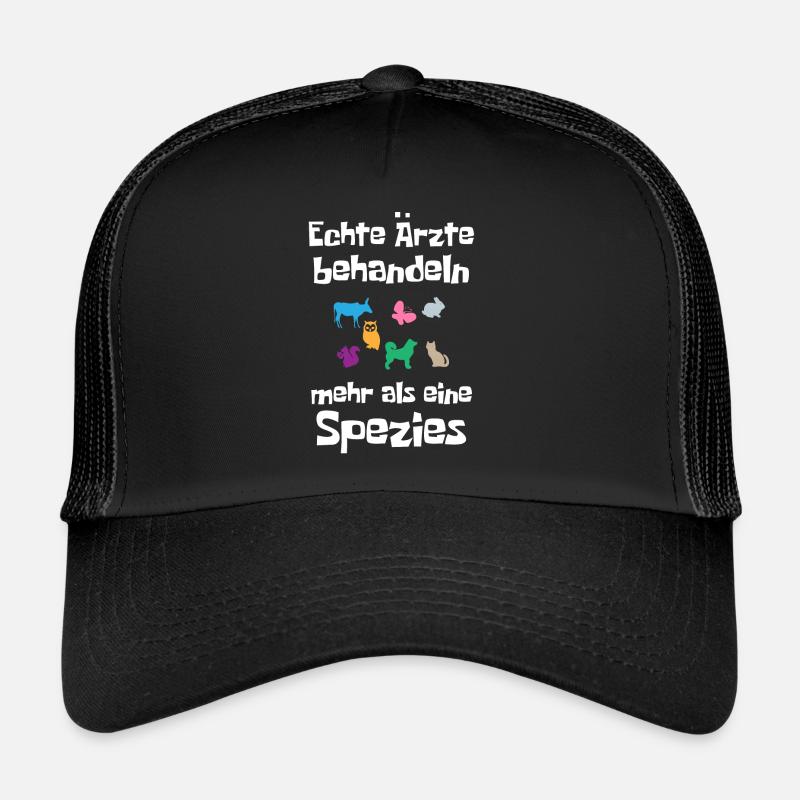 Tierarzt, Tierärztin - Trucker Cap - Schwarz/Schwarz