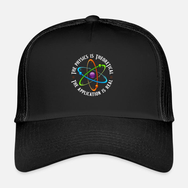 Physik Physiker - Trucker Cap - Schwarz/Schwarz