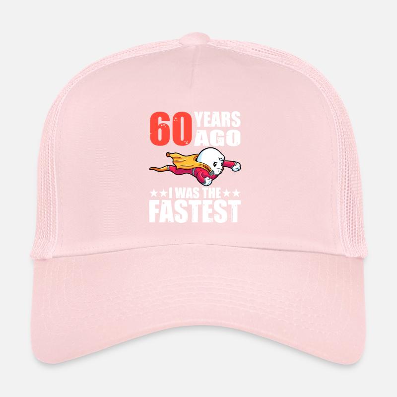 60 ans que j’étais le plus rapide 60e anniversaire Casquette trucker 