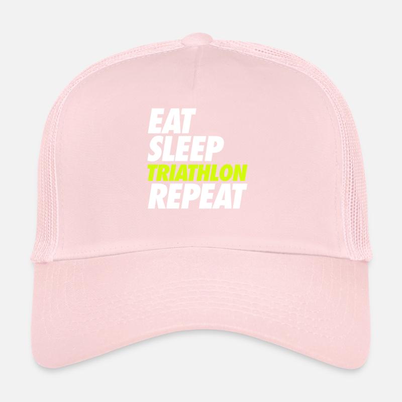 Eat Sleep Triathlon Repeat Trucker Cap