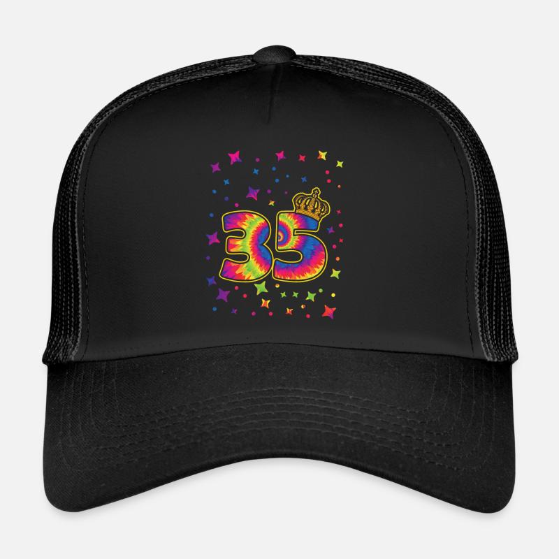 Tie-dye fête d’anniversaire 45 ans 45 ans Casquette trucker 
