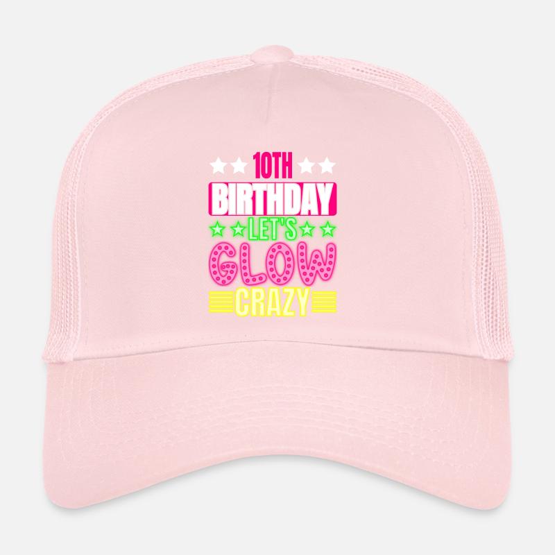 10. Geburtstag Let's Glow Crazy Buntes Trucker Cap