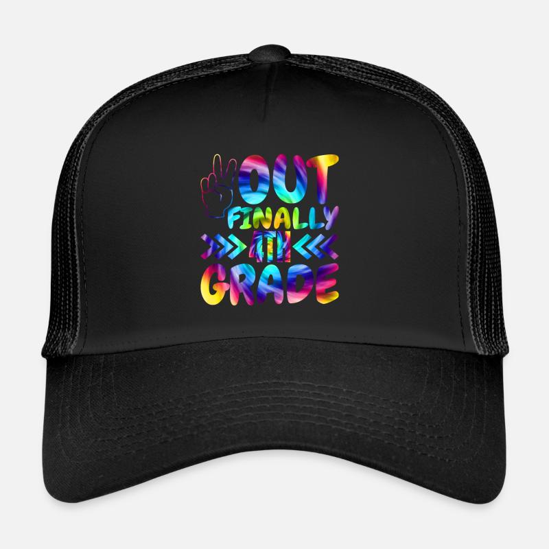 Out Finally 4th grade elementary school students Trucker Cap