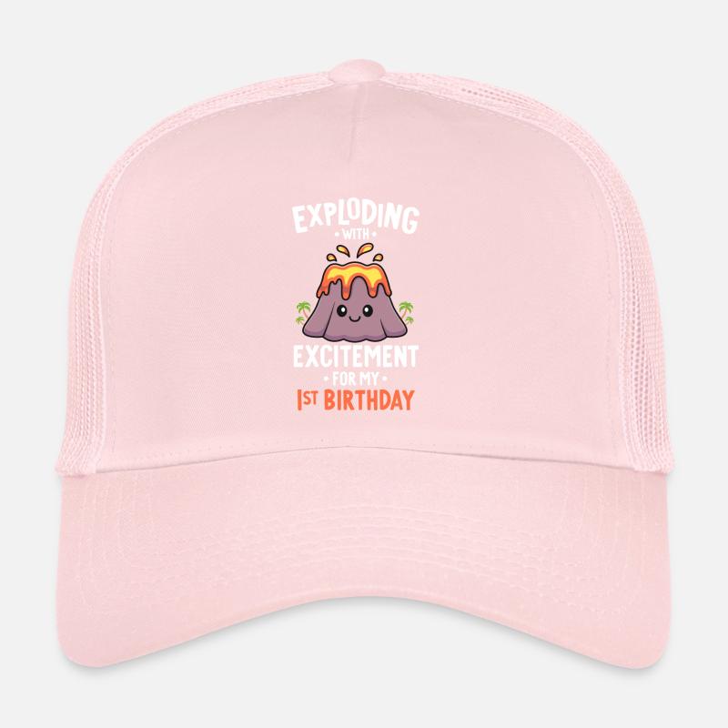 Vulkan Geburtstagsfeier Erster Geburtstag 1 Jahre alt Trucker Cap