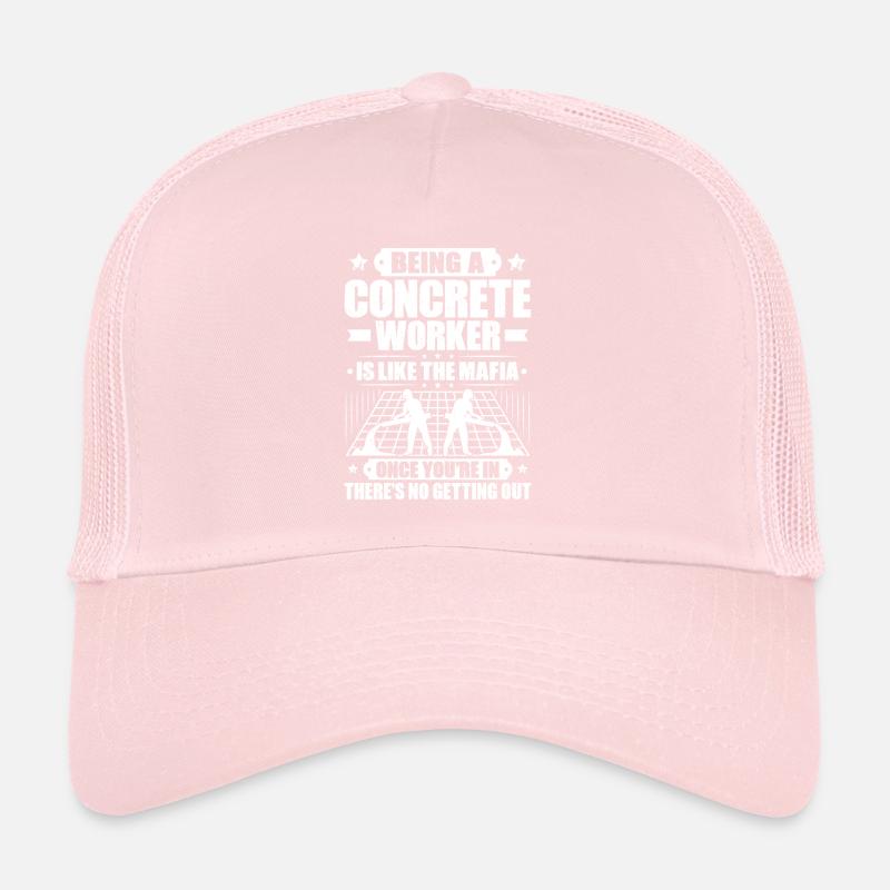 Concrete builder Reinforced concrete builder Concrete Worker Trucker Cap