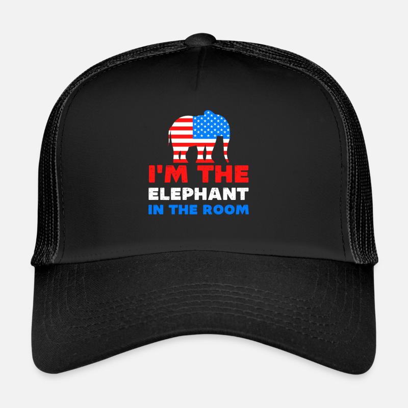 Im l’éléphant dans la pièce Républicain Casquette trucker 