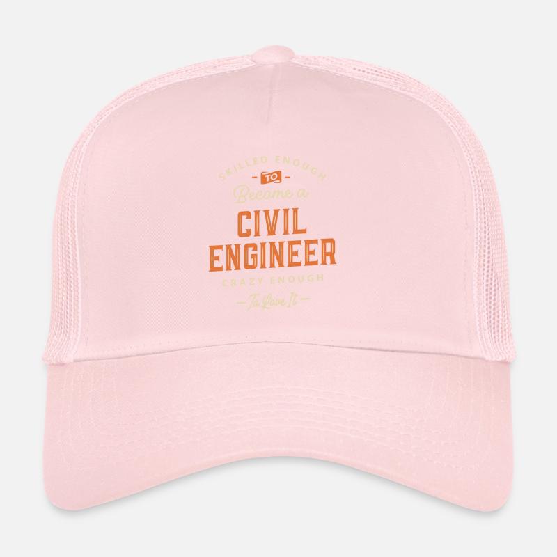 Civil Engineer Funny Job Title Profession Trucker Cap
