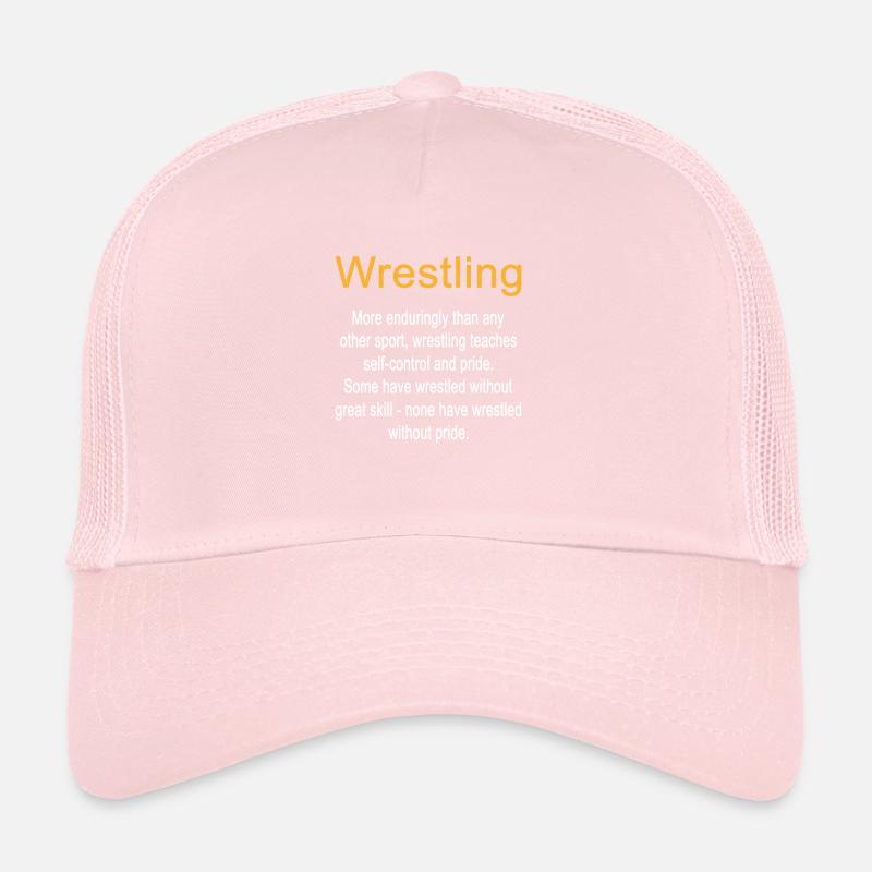 Wrestling Definition Self-Control Trainer Trucker Cap