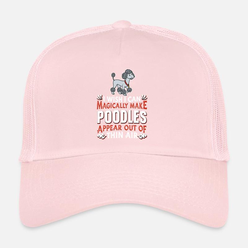 Chien caniche Casquette trucker 