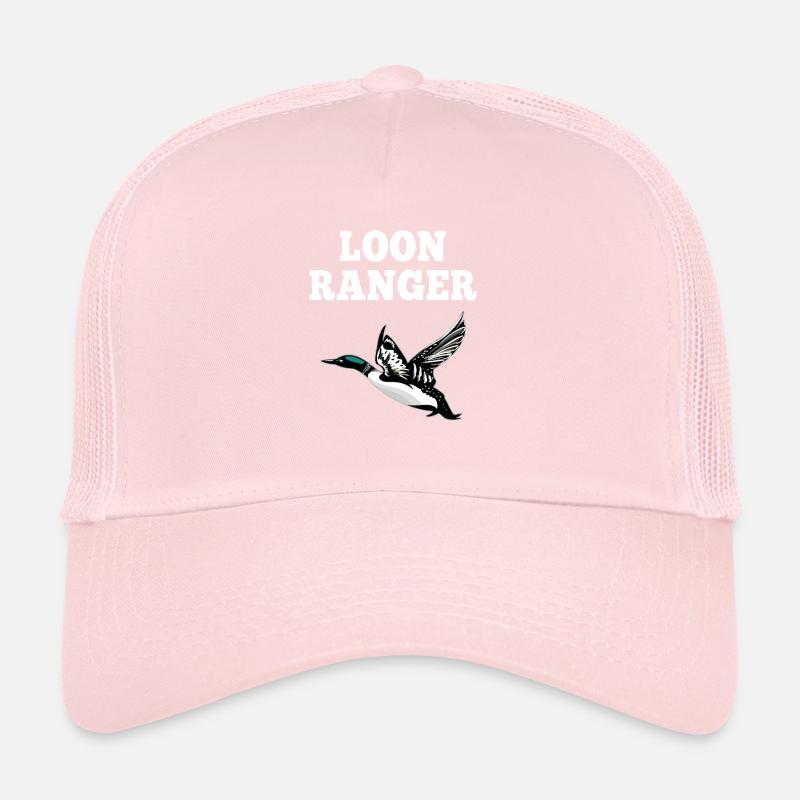 Loon Ranger Common Loon Ice Grebe Flying Bird Trucker Cap