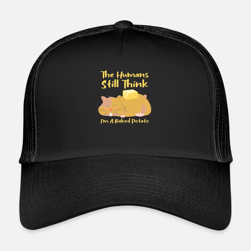 Hamster Rodent People Think Baked Potato Trucker Cap