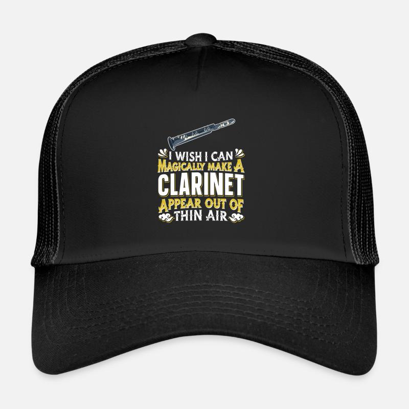 Clarinette Clarinette Clarinette - Casquette trucker  - noir/noir