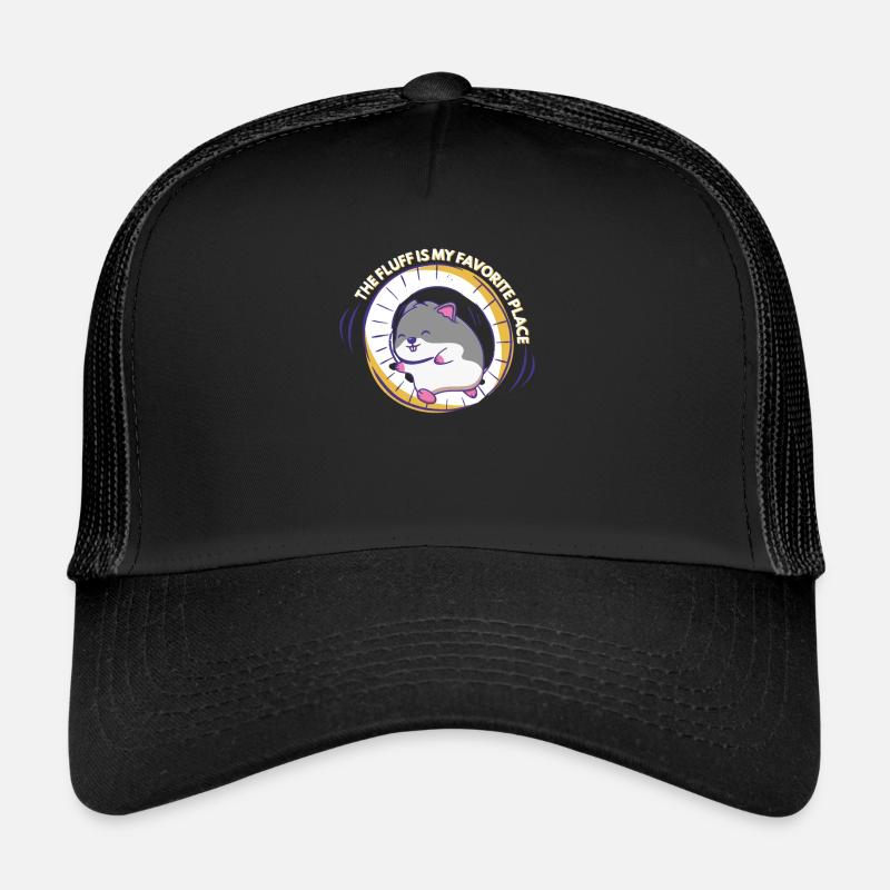 Hamster Races Hamster Fluff Endroit préféré Rongeur Casquette trucker 