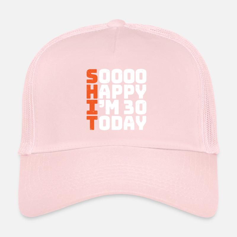 si heureux que j’ai 30 ans Drôle 30e anniversaire 30 Casquette trucker 