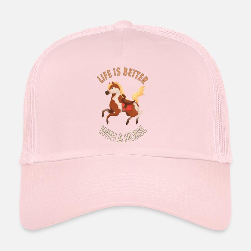 Cavalier de course de chevaux Cavalier Disant Poney Cadeau Casquette trucker 