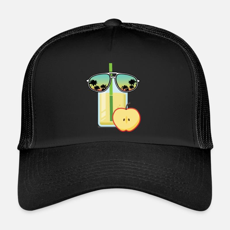 Apple juice with sunglasses Trucker Cap