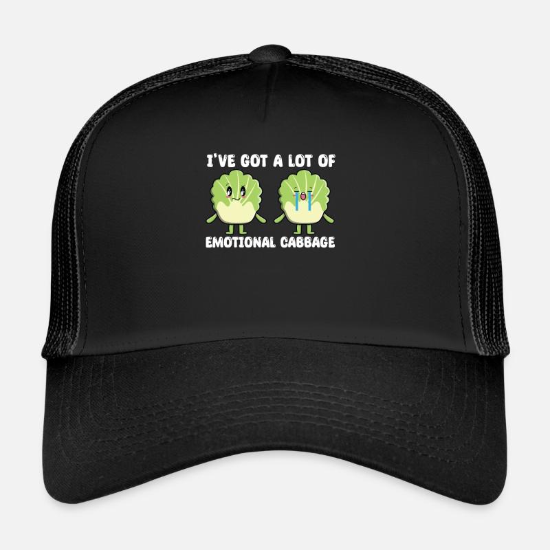 Lustiges Kohl Geschenk - Trucker Cap - Schwarz/Schwarz