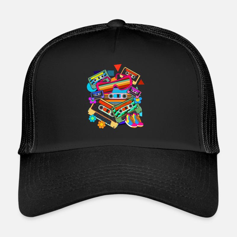 Eighties Gift Idea Retro Cassette Trucker Cap