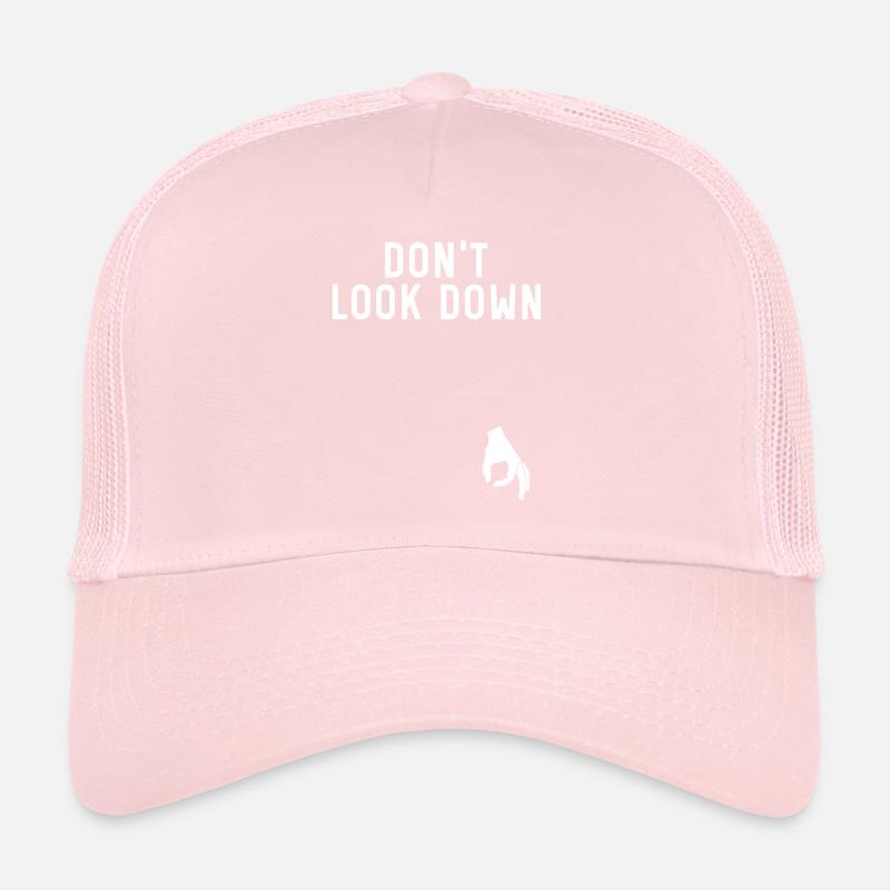 Looking Down Joke Sarcastic Circle Game Trucker Cap
