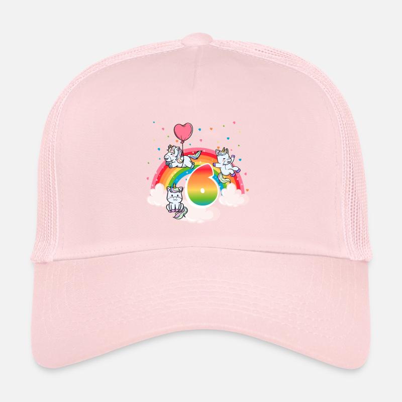 6th Birthday Dabbing Llama Unicorn Sloth | 6th Trucker Cap