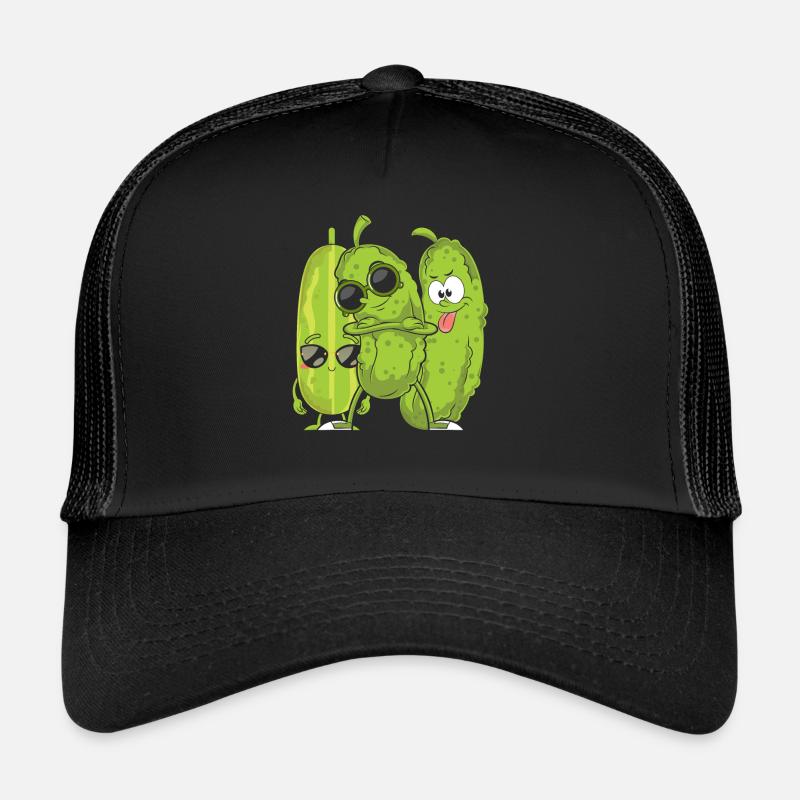 Gurke - Trucker Cap - Schwarz/Schwarz