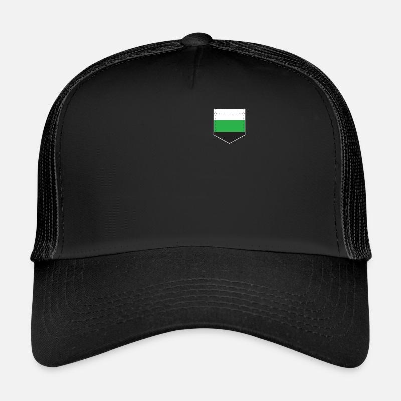 LGBTQ Neutrois Pride Flag Bag Trucker Cap