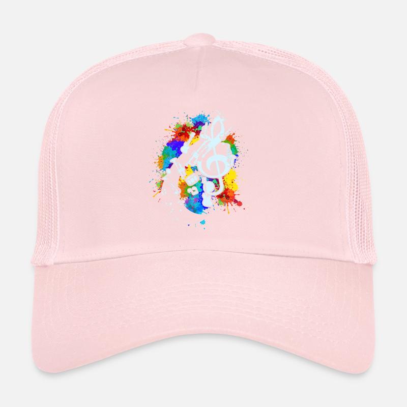 Claviers de violon Instruments de musique Clef Casquette trucker 