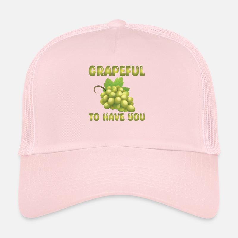 Grapes Pun Trucker Cap