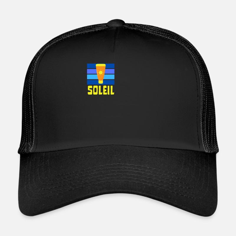 soleil crème solaire été bronzé Casquette trucker 
