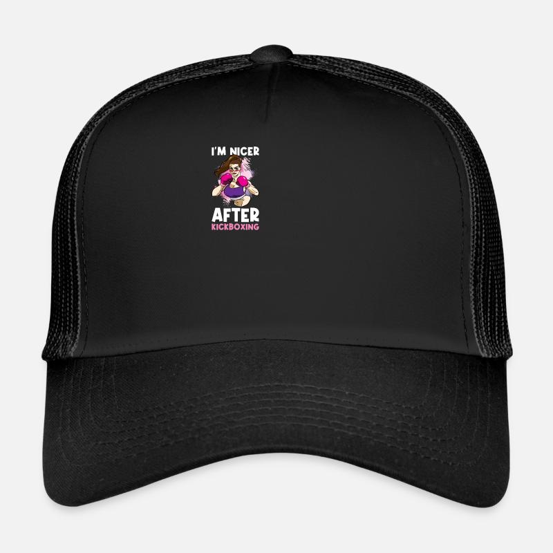 In the Nicer After Kickboxing Kickboxing Gift Trucker Cap
