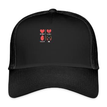 Music Lover DJ Headphones - Trucker Cap - black/black - Front