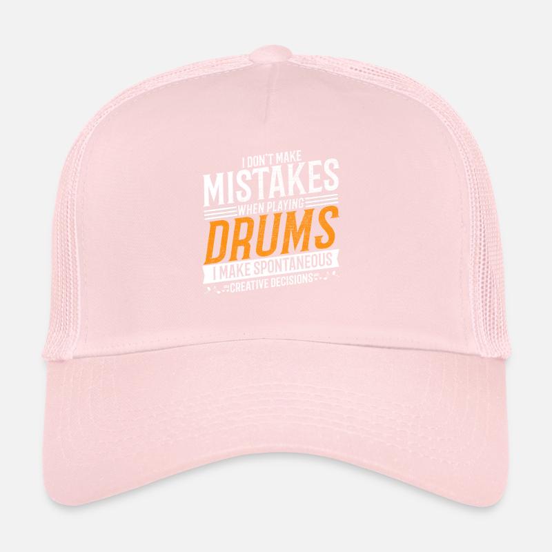 Drum Music Lovers Creative Drummer Trucker Cap